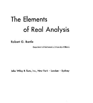 خرید و دانلود نسخه کامل کتاب The Elements of Real Analysis
