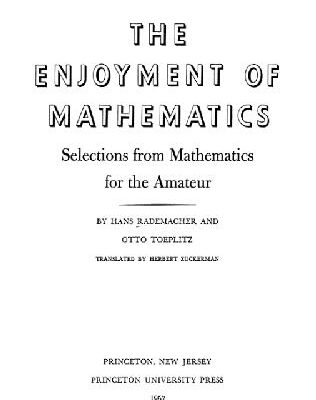 خرید و دانلود نسخه کامل کتاب The enjoyment of mathematics
