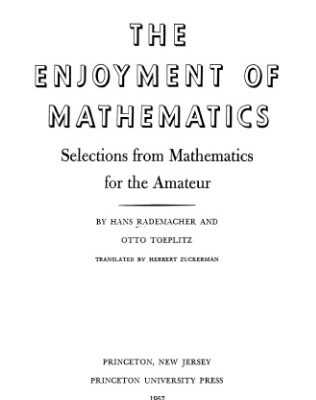 خرید و دانلود نسخه کامل کتاب The enjoyment of mathematics