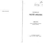 خرید و دانلود نسخه کامل کتاب The Essentials of Factor Analysis