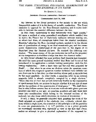 خرید و دانلود نسخه کامل کتاب The Fermi Statistical Postulate; Examination of the Evidence in Its Favor