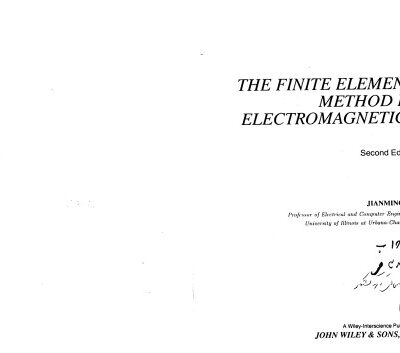 خرید و دانلود نسخه کامل کتاب The Finite Element Method in Electromagnetics – 2nd edition