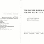 خرید و دانلود نسخه کامل کتاب The Fourier Integral and Its Applications