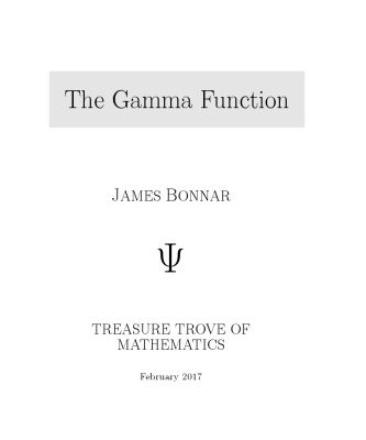 خرید و دانلود نسخه کامل کتاب The Gamma function