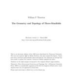 خرید و دانلود نسخه کامل کتاب The Geometry and Topology of Three-Manifolds