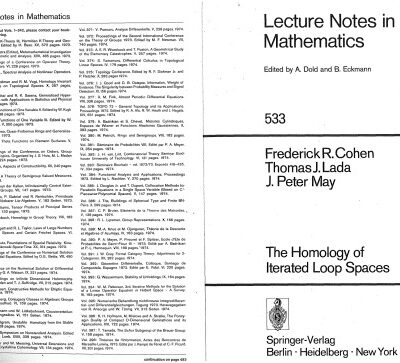 خرید و دانلود نسخه کامل کتاب The Homology of Iterated Loop Spaces