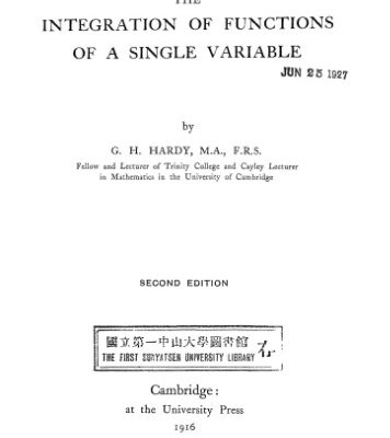 خرید و دانلود نسخه کامل کتاب The integration of functions of a single variable