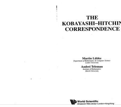 خرید و دانلود نسخه کامل کتاب The Kobayashi-Hitchin Correspondence