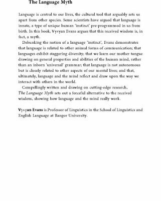 خرید و دانلود نسخه کامل کتاب The Language Myth: Why Language Is Not an Instinct