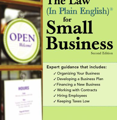 خرید و دانلود نسخه کامل کتاب The Law (In Plain English) for Small Business