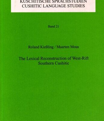 خرید و دانلود نسخه کامل کتاب The lexical reconstruction of West-Rift Southern Cushitic