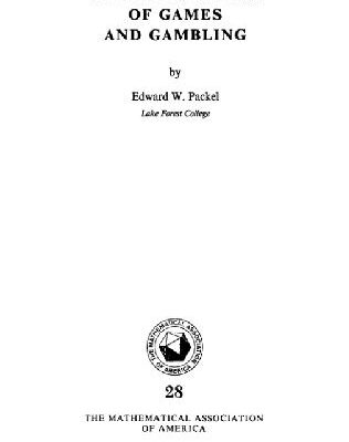 خرید و دانلود نسخه کامل کتاب The Mathematics of Games and Gambling