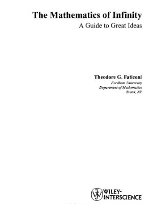 خرید و دانلود نسخه کامل کتاب The mathematics of infinity: a guide to great ideas