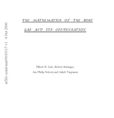 خرید و دانلود نسخه کامل کتاب The Mathematics of the Bose Gas and its Condensation