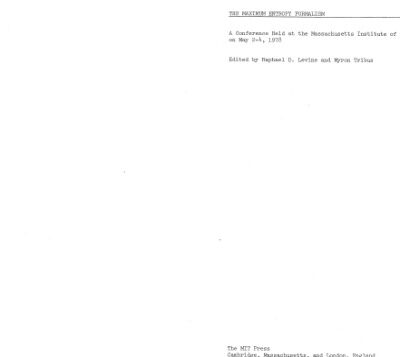 خرید و دانلود نسخه کامل کتاب The Maximum Entropy Formalism: A Conference Held at the Massachusetts Institute of Technology on May 2-4, 1978