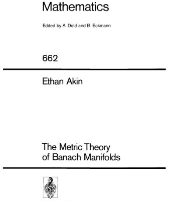 خرید و دانلود نسخه کامل کتاب The Metric Theory of Banach Manifolds