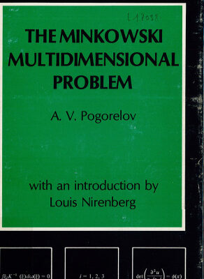 خرید و دانلود نسخه کامل کتاب The Minkowski Multidimensional Problem