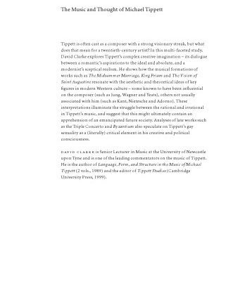 خرید و دانلود نسخه کامل کتاب The Music and Thought of Michael Tippett: Modern Times and Metaphysics (Music in the Twentieth Century)