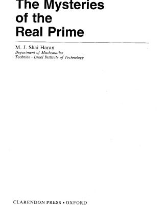 خرید و دانلود نسخه کامل کتاب The Mysteries of the Real Prime
