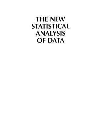 خرید و دانلود نسخه کامل کتاب The New Statistical Analysis of Data