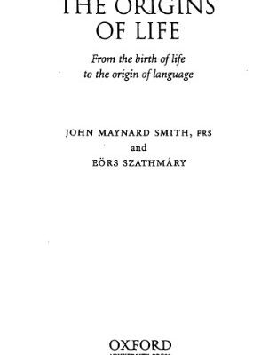 خرید و دانلود نسخه کامل کتاب The Origins of Life: From the Birth of Life to the Origin of Language