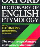 خرید و دانلود نسخه کامل کتاب The Oxford Dictionary of English Etymology