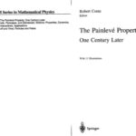 خرید و دانلود نسخه کامل کتاب The Painleve property, one century later
