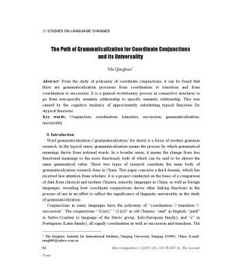 خرید و دانلود نسخه کامل کتاب The Path of Grammaticalization for Coordinate Conjunctions and its Universality