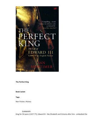 خرید و دانلود نسخه کامل کتاب The Perfect King