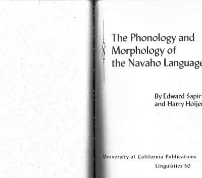 خرید و دانلود نسخه کامل کتاب The phonology and morphology of the Navaho language