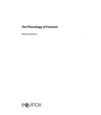 خرید و دانلود نسخه کامل کتاب The Phonology of Contrast