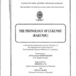 خرید و دانلود نسخه کامل کتاب The phonology of Lukundu (Bakundu)