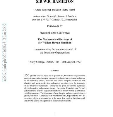 خرید و دانلود نسخه کامل کتاب The physical heritage of Sir W.R. Hamilton
