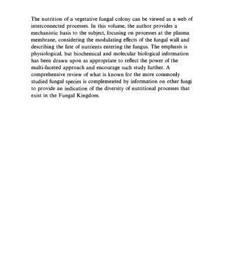 خرید و دانلود نسخه کامل کتاب The Physiology of Fungal Nutrition