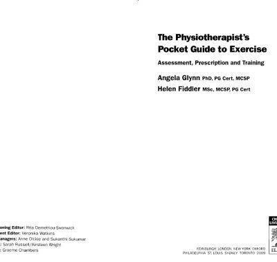 خرید و دانلود نسخه کامل کتاب The Physiotherapist’s Pocket Guide to Exercise: Assessment, Prescription and Training (Physiotherapy Pocketbooks)