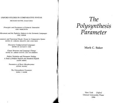 خرید و دانلود نسخه کامل کتاب The Polysynthesis Parameter