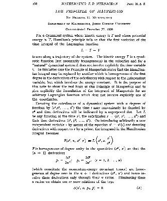 خرید و دانلود نسخه کامل کتاب The Principle of Maupertuis