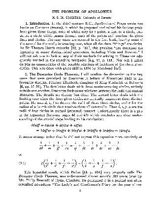خرید و دانلود نسخه کامل کتاب The Problem Of Apollonius