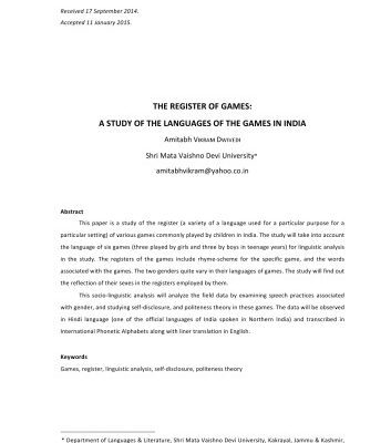 خرید و دانلود نسخه کامل کتاب The Register of Games