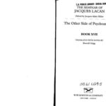 خرید و دانلود نسخه کامل کتاب The Seminar of Jacques Lacan: The Other Side of Psychoanalysis Bk 17