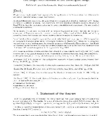 خرید و دانلود نسخه کامل کتاب The Siegel-Weil formula in the convergent range