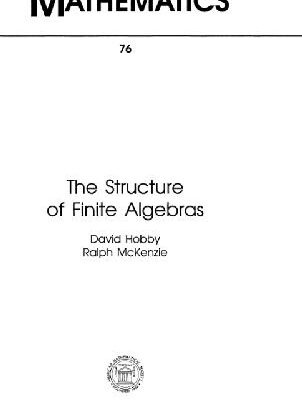 خرید و دانلود نسخه کامل کتاب The Structure of Finite Algebras