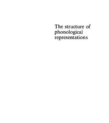 خرید و دانلود نسخه کامل کتاب The Structure of Phonological Representations