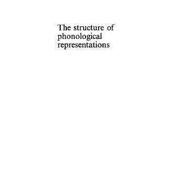 خرید و دانلود نسخه کامل کتاب The Structure of Phonological Representations