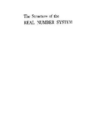 خرید و دانلود نسخه کامل کتاب The Structure of the Real Number System