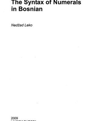 خرید و دانلود نسخه کامل کتاب The Syntax of Numerals in Bosnian
