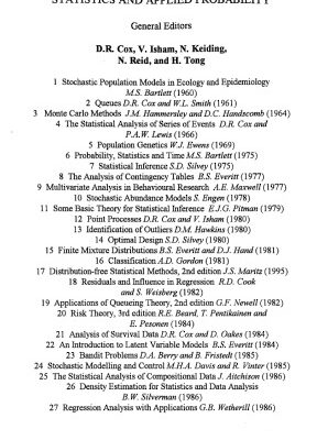 خرید و دانلود نسخه کامل کتاب The Theory of Dispersion Models
