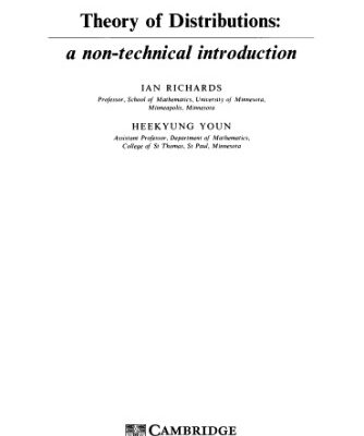 خرید و دانلود نسخه کامل کتاب The theory of distributions: A nontechnical introduction