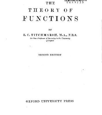 خرید و دانلود نسخه کامل کتاب The Theory of Functions
