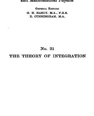 خرید و دانلود نسخه کامل کتاب The theory of integration